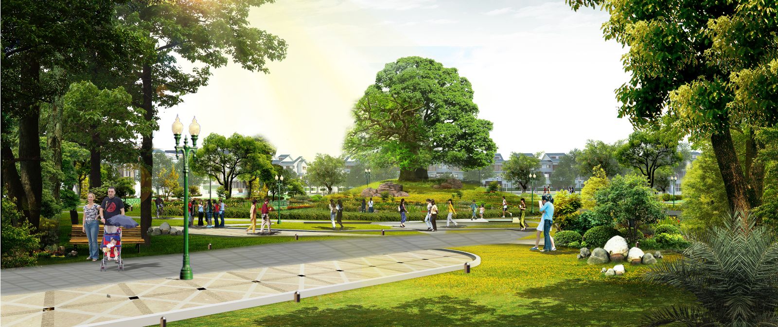 Hạ tầng, quy hoạch của Khu đô thị Gold Hill | ảnh 2