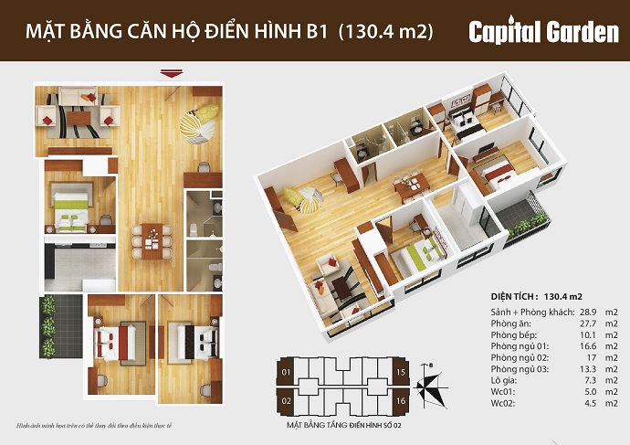 Thiết kế căn hộ B1