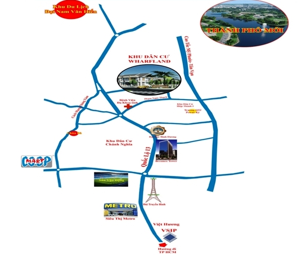 Khu dân cư Wharfland Vị trí của Khu dân cư Wharfland | ảnh 1