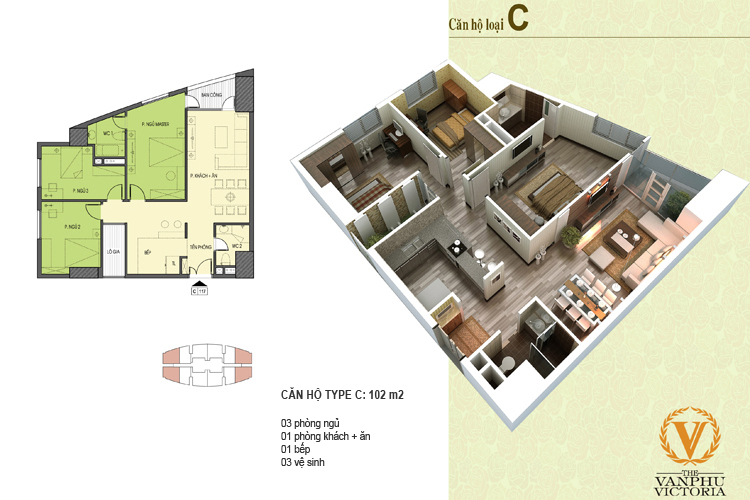 Thiết kế căn hộ C