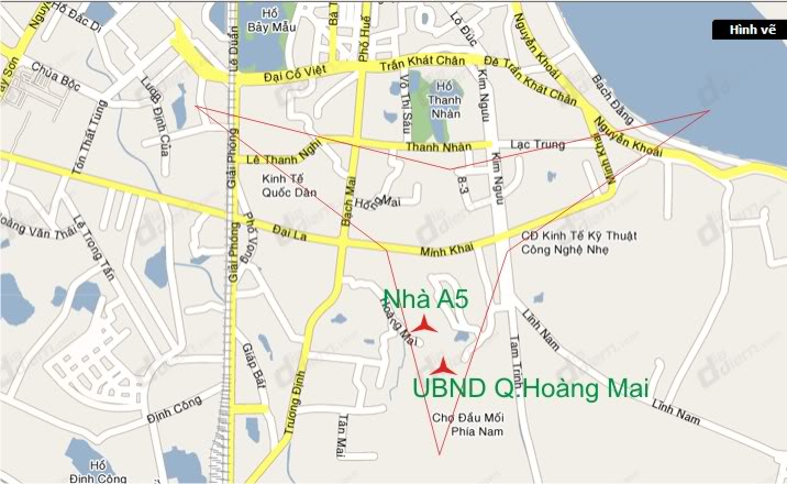 Vị trí của Khu đô thị Đền Lừ II | ảnh 1