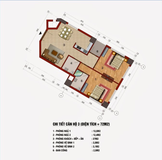 Thiết kế căn hộ 03-06-09-12-16-19