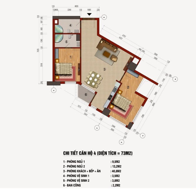 Thiết kế căn hộ 04-05-10-11-16-19