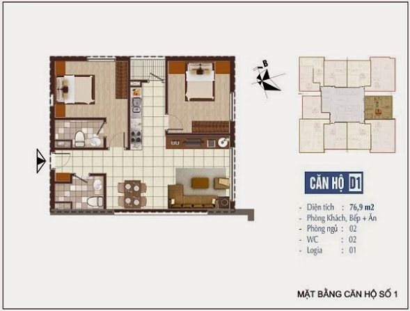 Thiết kế căn hộ D1