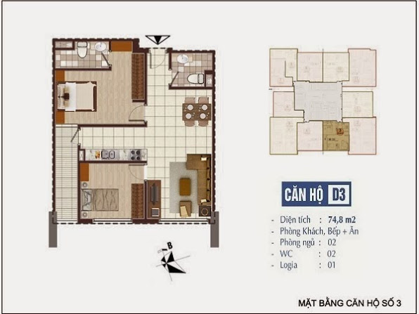 Thiết kế căn hộ D3
