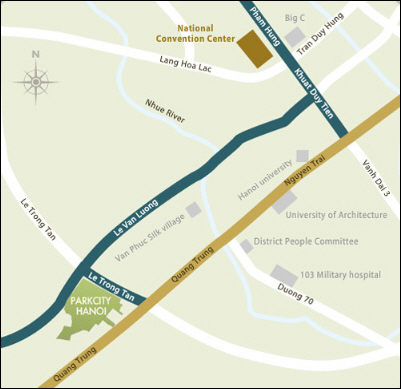 Vị trí của Khu đô thị mới ParkCity Hà Nội | ảnh 1