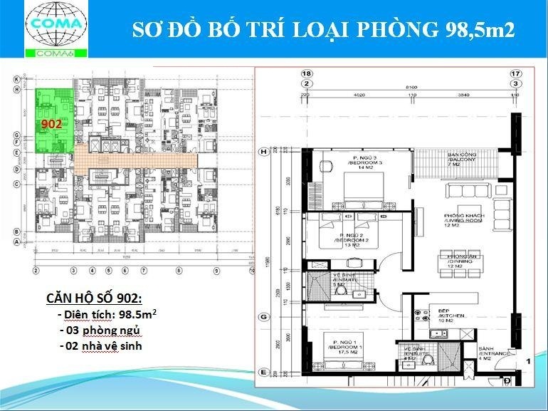 Căn 98.5m2