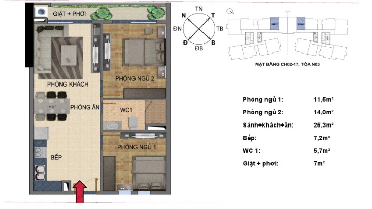 Thiết kế căn hộ 17