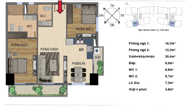 Thiết kế căn hộ 12