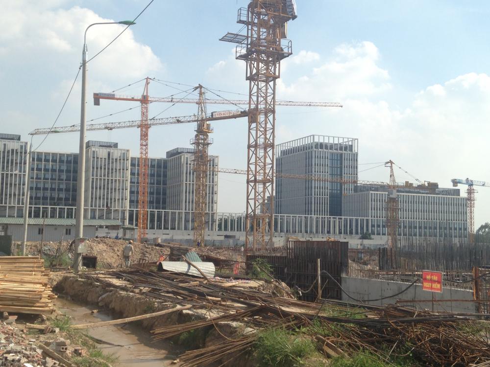 Khối chung cư đang triển khai làm hầm