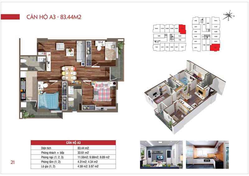 Thiết kế căn hộ A3
