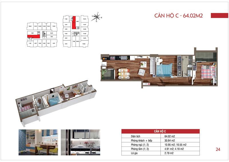 Thiết kế căn hộ C