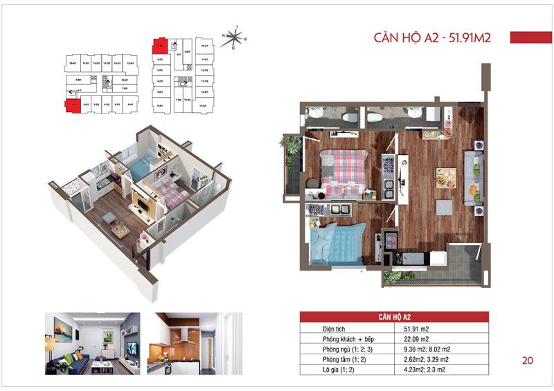 Thiết kế căn hộ A2