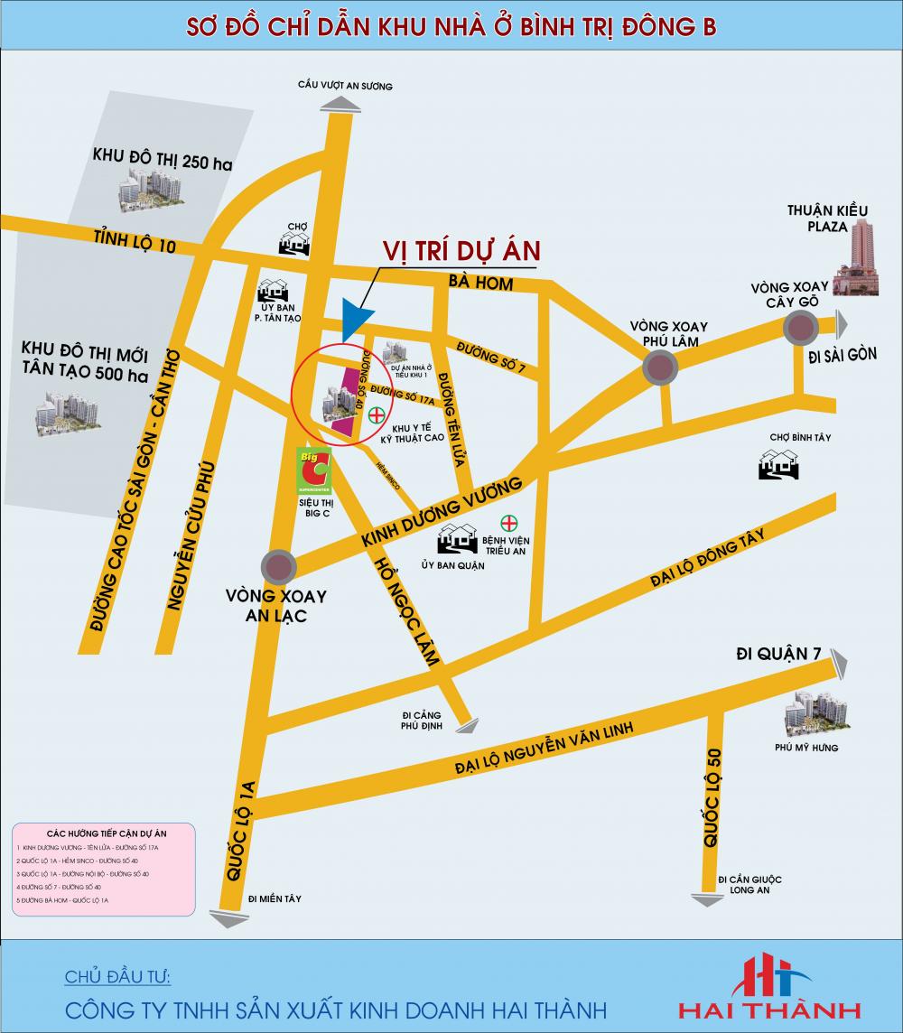 Vị trí Khu dân cư Hai Thành – Tên Lửa Khu dân cư Hai Thành – Tên Lửa