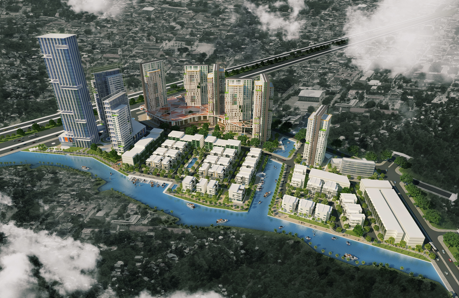Phối cảnh tổng thể dự án Investco Green City Tổng quan của Khu đô thị Investco City | ảnh 1