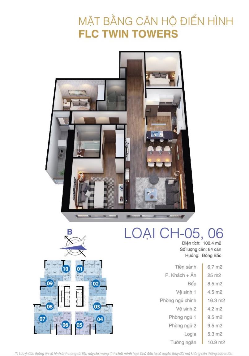 Thiết kế căn hộ CH-05, 06