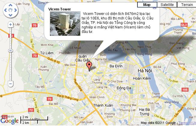Vị trí của Vicem Tower Vị trí của Vicem Tower | ảnh 1