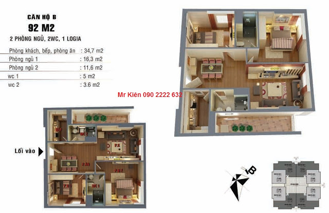 Thiết kế căn hộ B