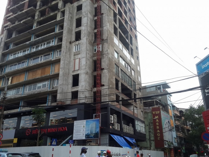 Dự án đã thi công tới tầng 11