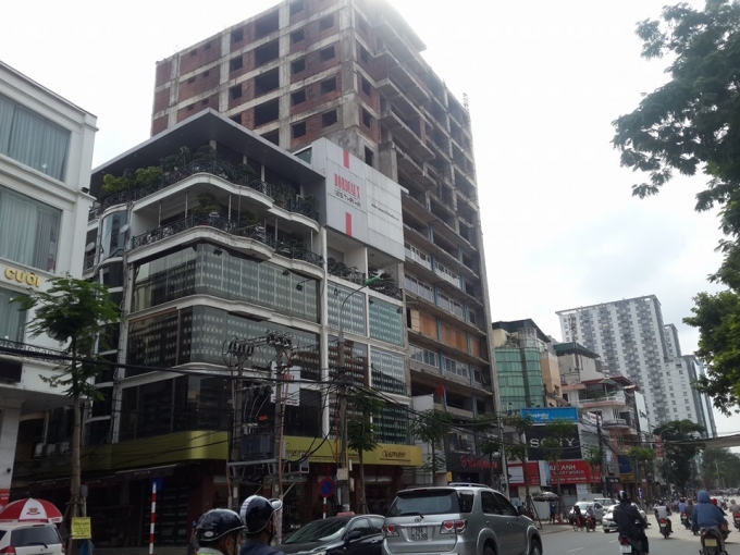 Dự án đã thi công tới tầng 11