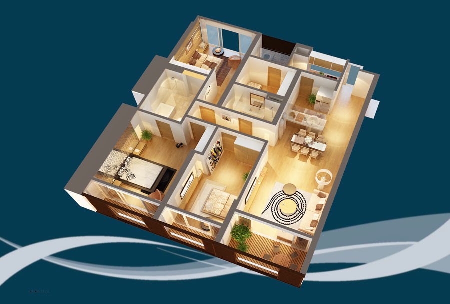 Thiết kế căn hộ CH6B