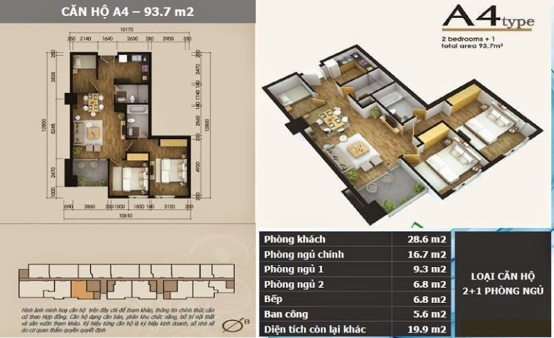 Thiết kế căn hộ A4