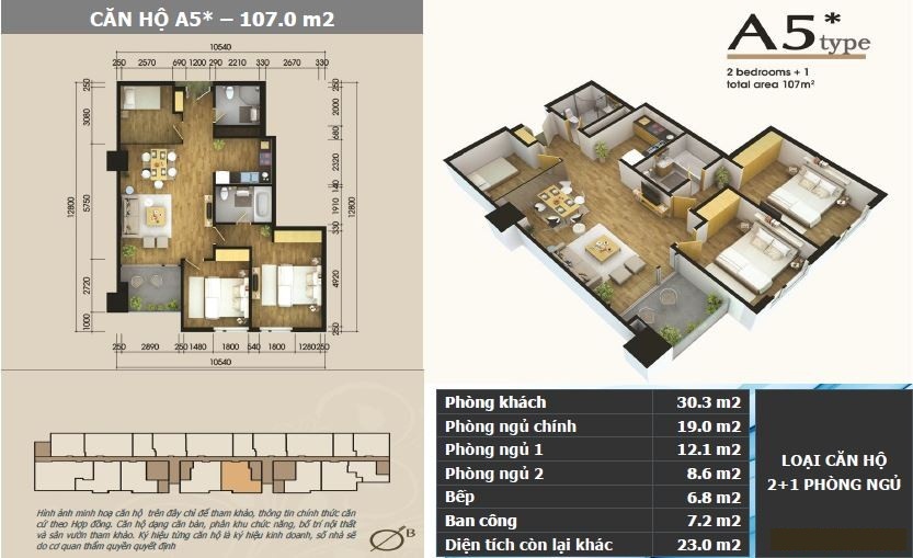 Thiết kế căn hộ A5*