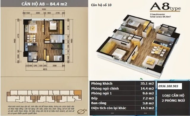 Thiết kế căn hộ A8