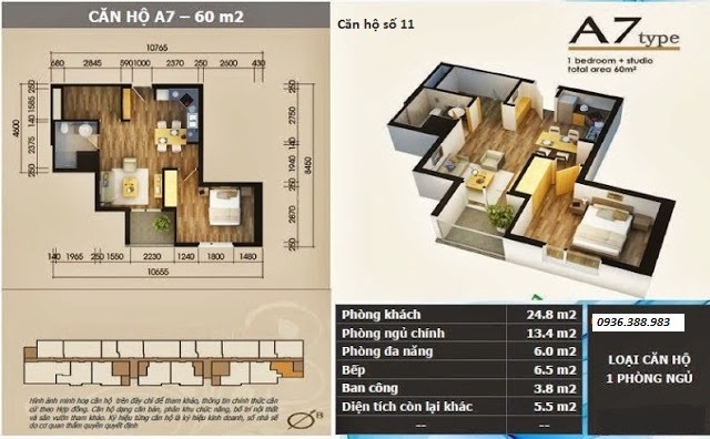 Thiết kế căn hộ A7
