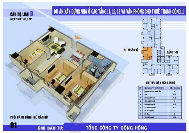 Thiết kế căn hộ D