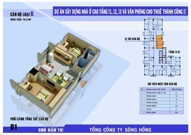 Thiết kế căn hộ K