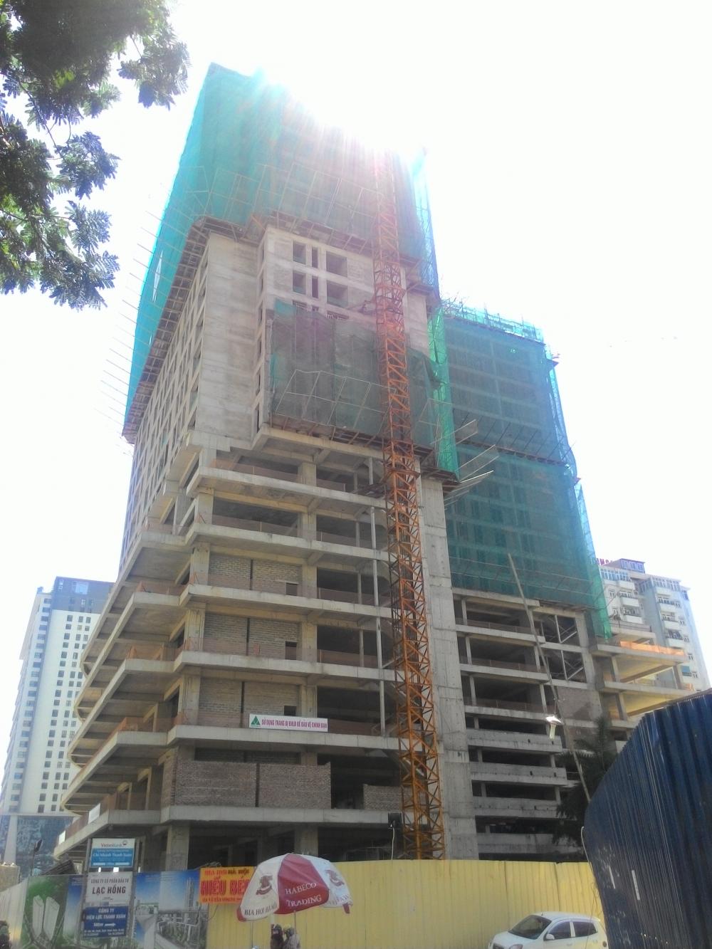 Dự án đang thi công mặt sàn tầng 21