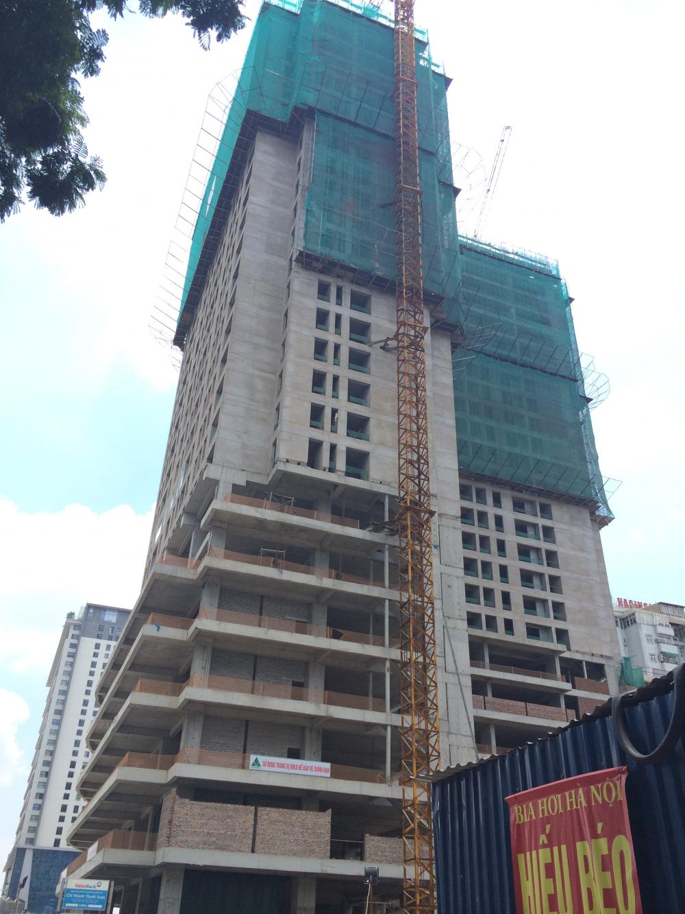 Dự án đang thi công mặt sàn tầng 27