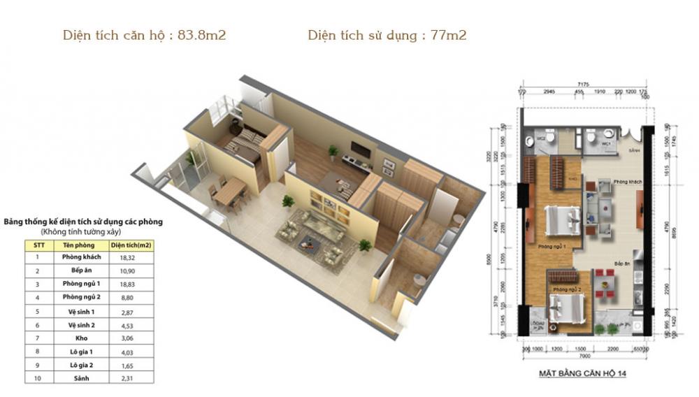 Thiết kế căn hộ 14A