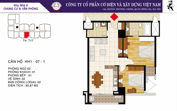 Thiết kế căn hộ 07 - 1
