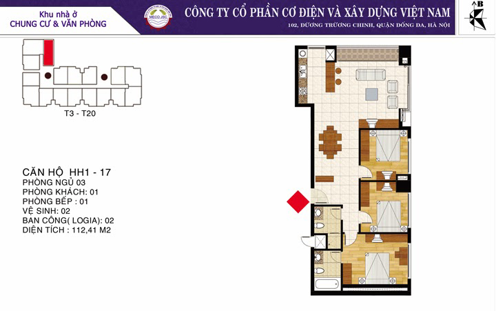 Thiết kế căn hộ 17
