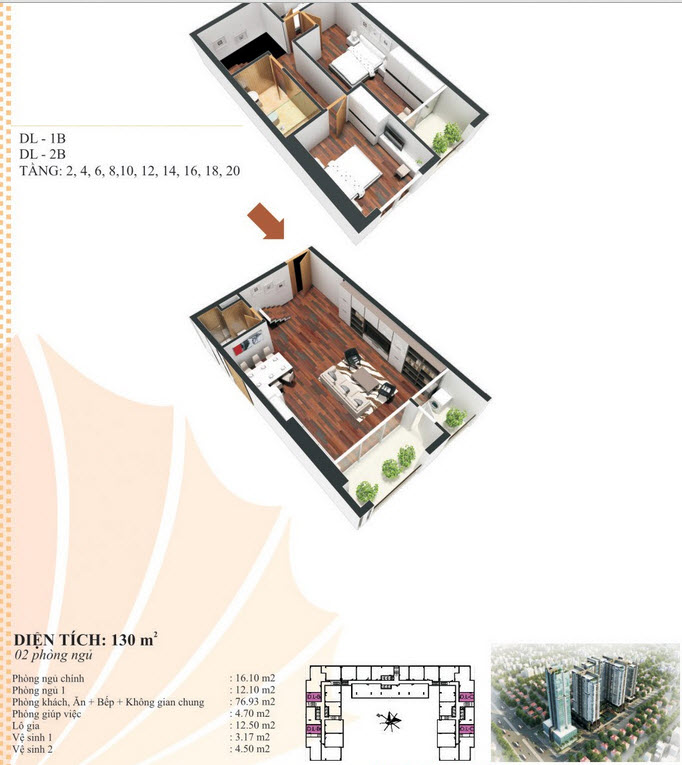 Thiết kế DL -1B, DL - 2B