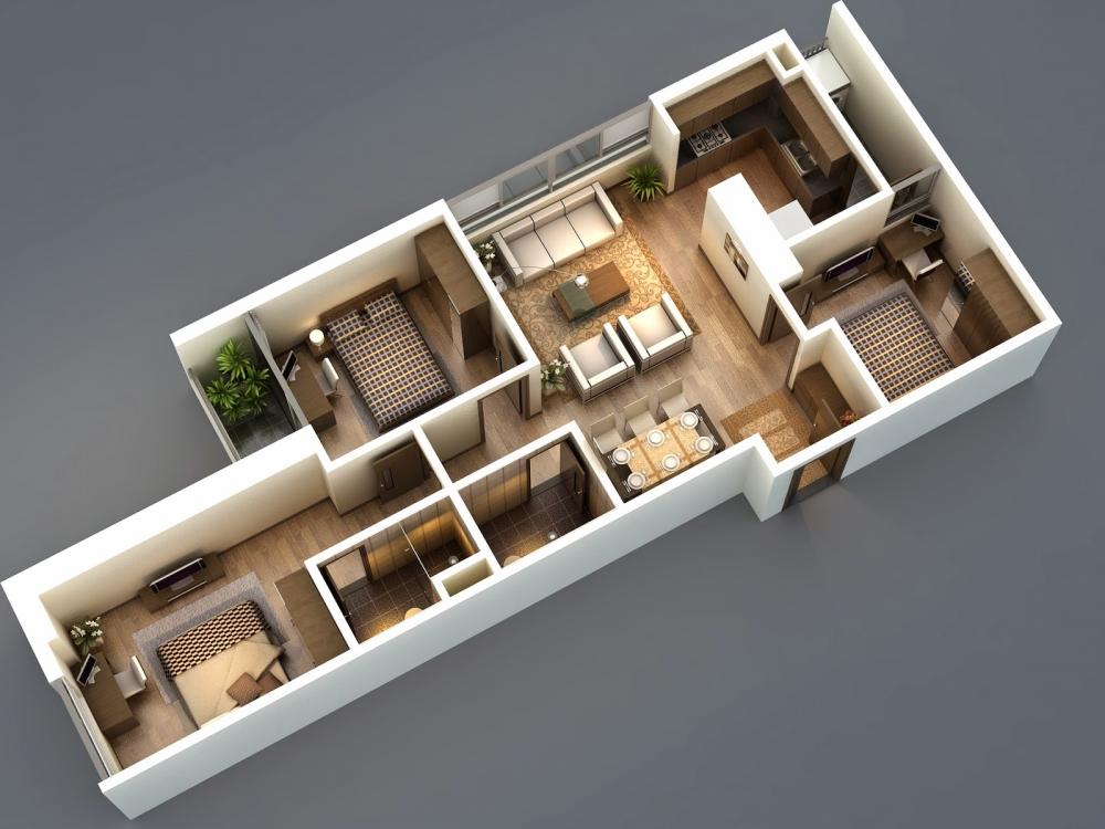 Thiết kế căn hộ 90m2