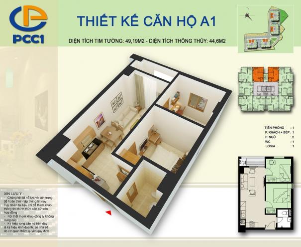 Thiết kế căn hộ A1
