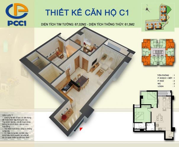 Thiết kế căn hộ C1