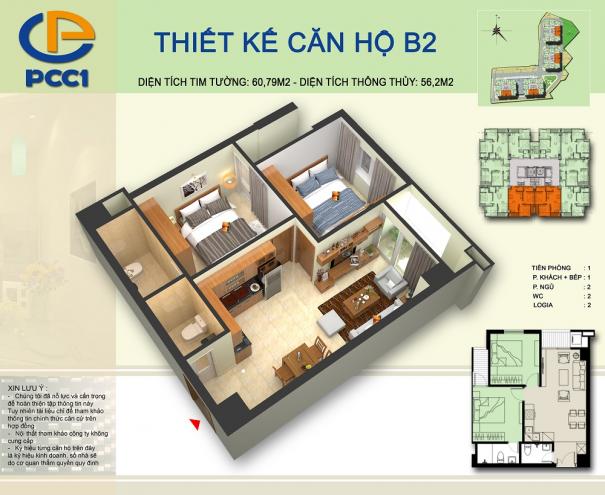 Thiết kế căn hộ B2