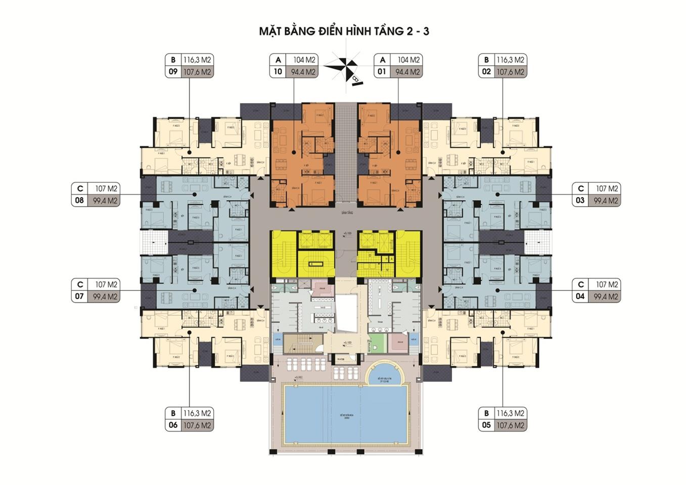 Tầng 2-3