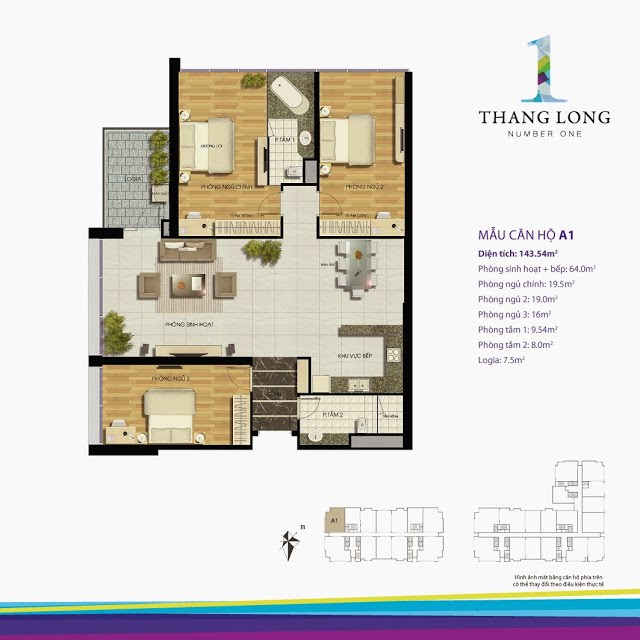 Thiết kế căn hộ A1