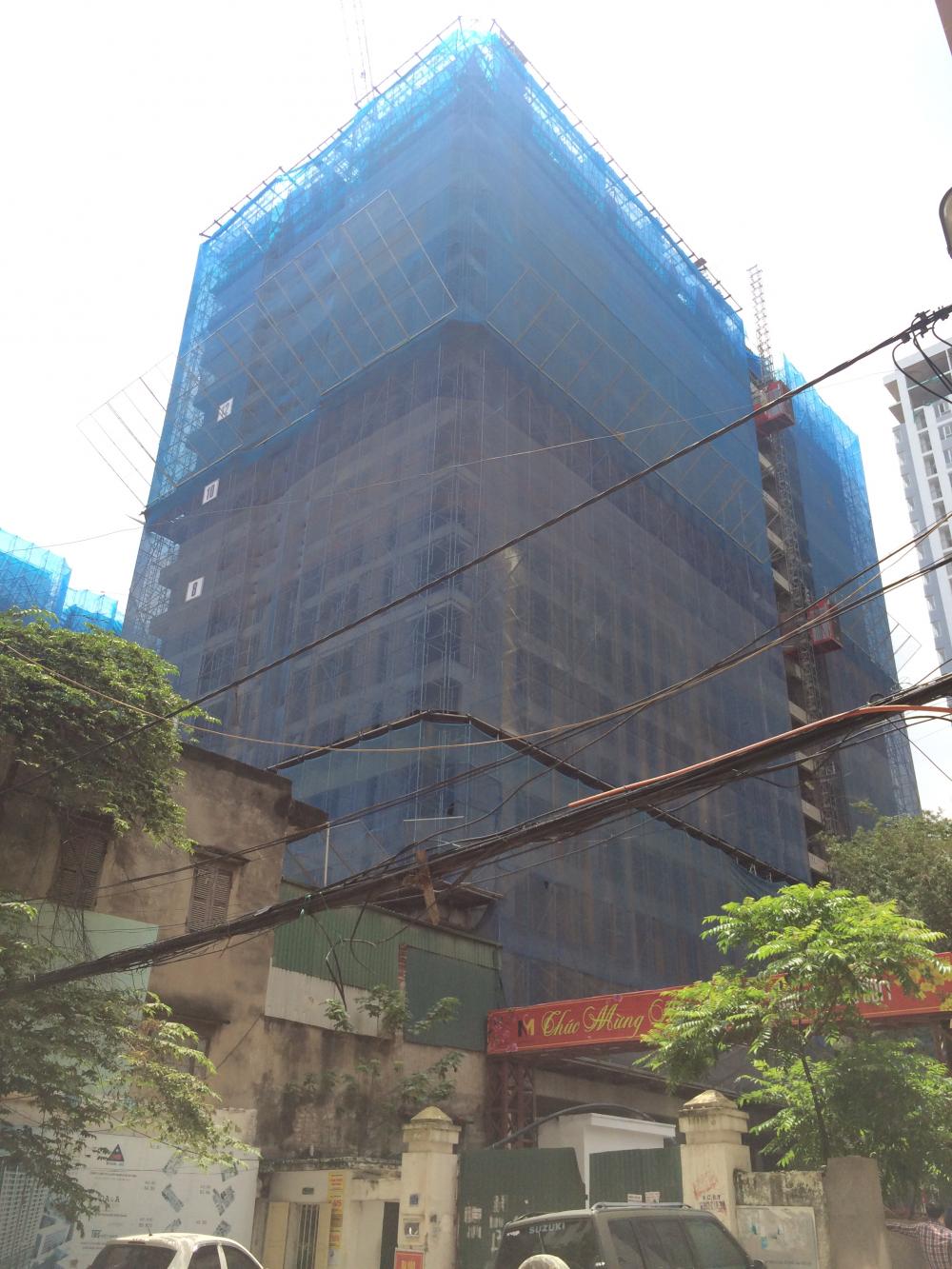 Dự án đang thi công tới mặt sàn tầng 16