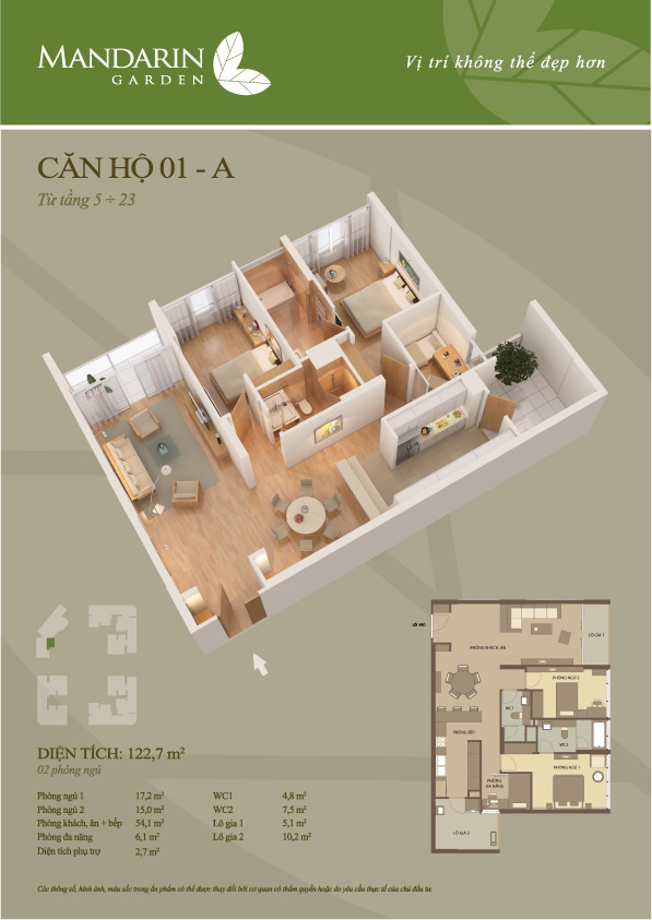 Thiết kế căn hộ 01-A