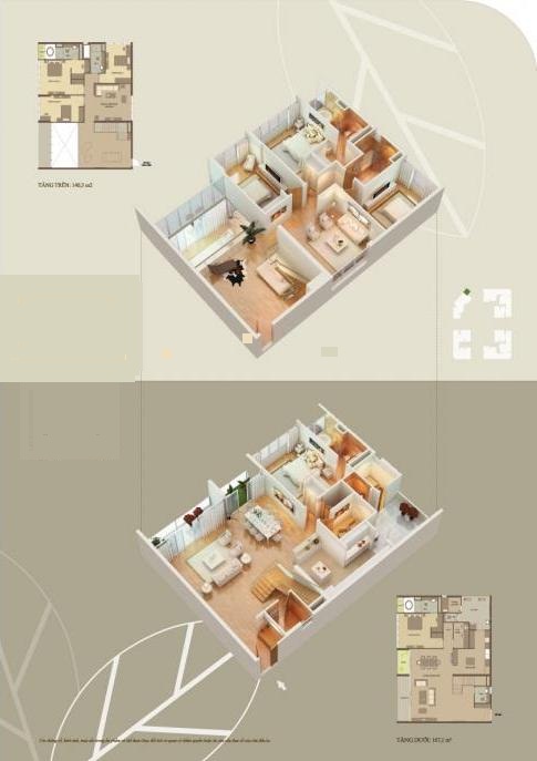 Thiết kế căn hộ 06-4(Duplex)
