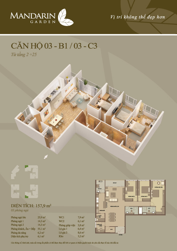 Thiết kế căn hộ 03-C3