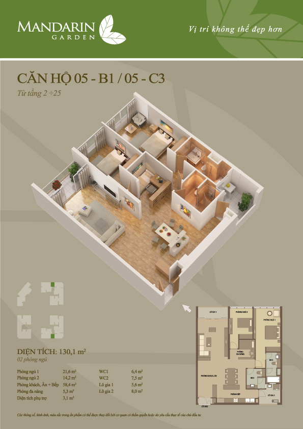 Thiết kế căn hộ 05-C3