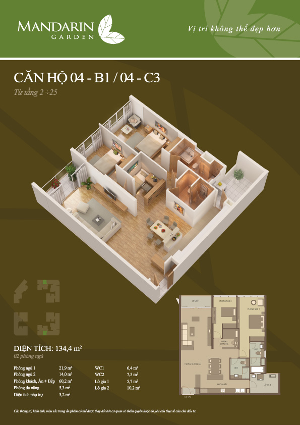 Thiết kế căn hộ 04-C3