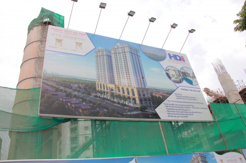 Dự án đang thi công tới mặt sàn tầng 4